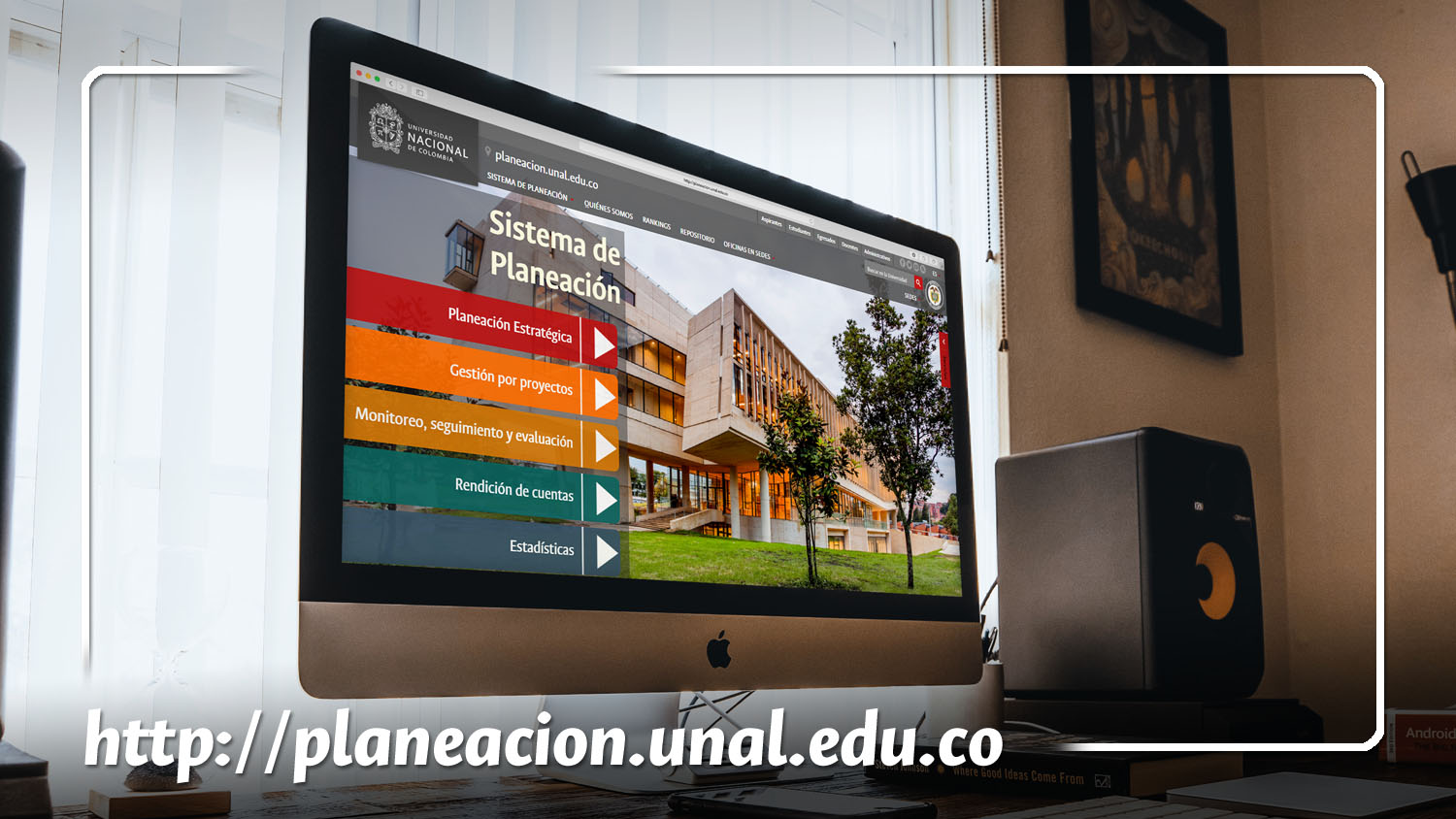 Página web del Sistema de Planeación de la Universidad Nacional de Colombia